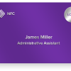 Purple Digital Business Card