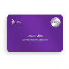 Purple-Digital-Business-Card-with -NFC-qr