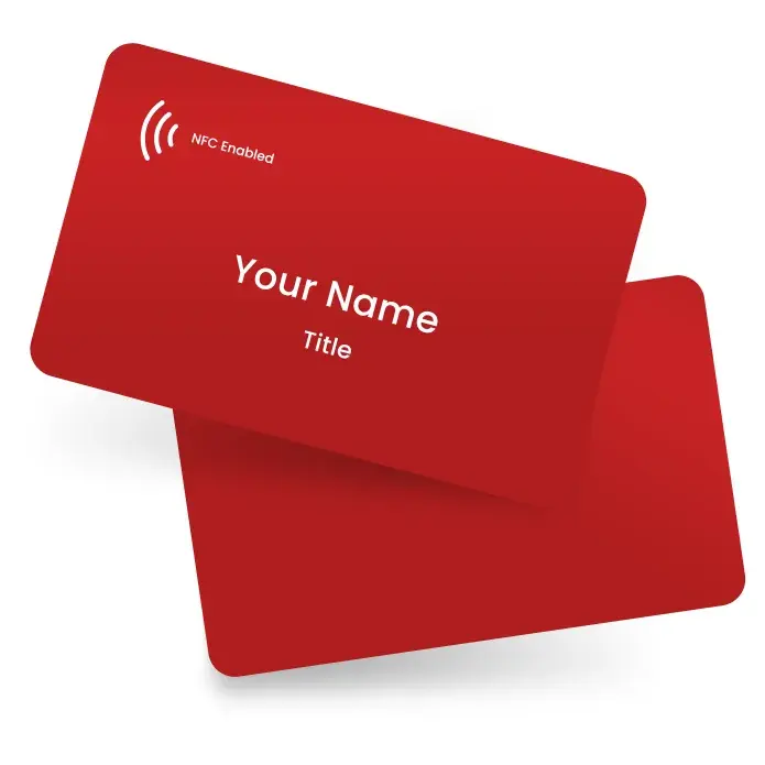 Red Digital Business Card Red Digital Business Card