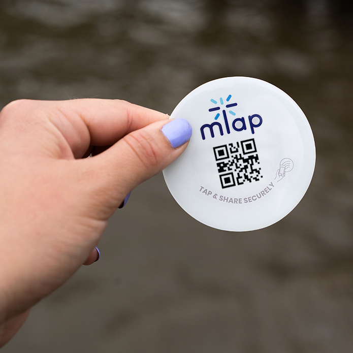 mTap Circle Flat Large with QR Code mTap Circle Flat Large with QR Code