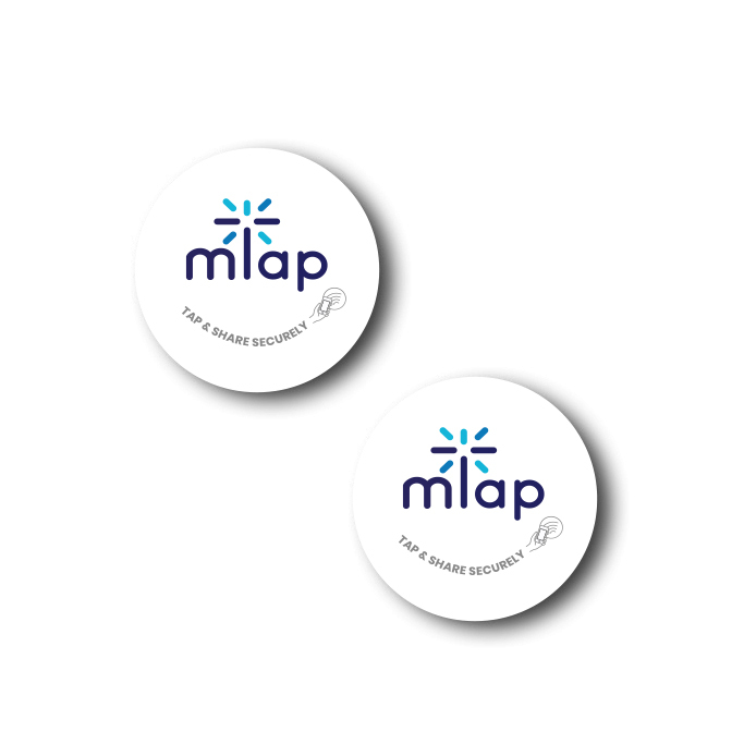 mTap Circle Flat Small White mTap Circle Flat Small White