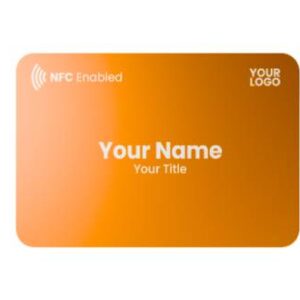 mTap Orange Digital Business Cards