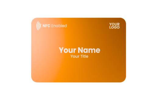 mTap Orange Digital Business Cards