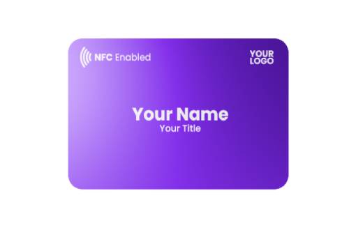 mTap Purple Digital Business Cards