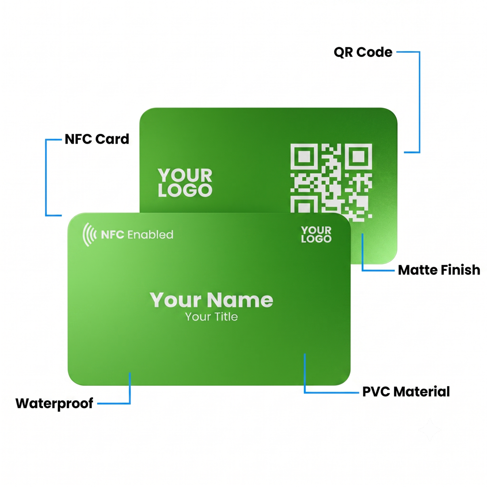 sleek-green-nfc-business-card-with-QR