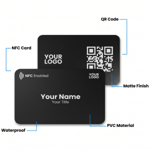 mTap Black Digital Business Card